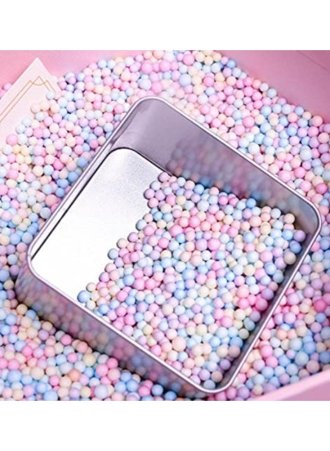 الواحة-TH ٥٠ غرام من كرات الفوم الملونة، حشوة لصناديق الهدايا، رفوف، خرز من الستايروفوم، صناديق ألعاب يمكنك صنعها بنفسك، صناديق حلوى، علب هدايا، إكسسوارات تزيين - Image 2